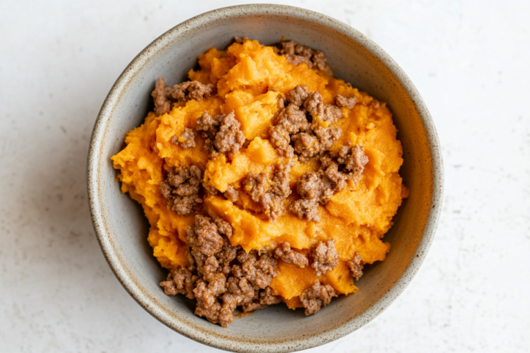 Beef and Sweet Potato Mash: A Nutritious Meal for Your Cat